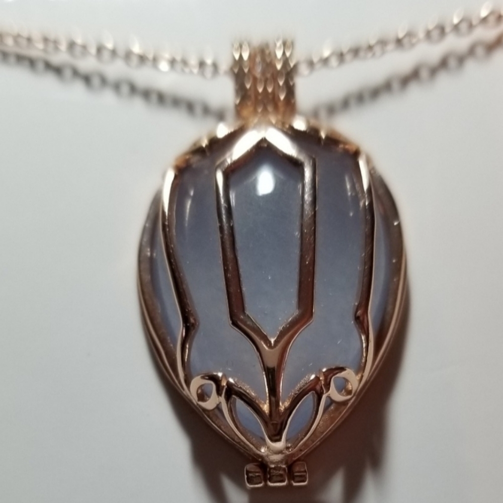 BLUE QUARTZ NECKLACE - Picture 3 of 7